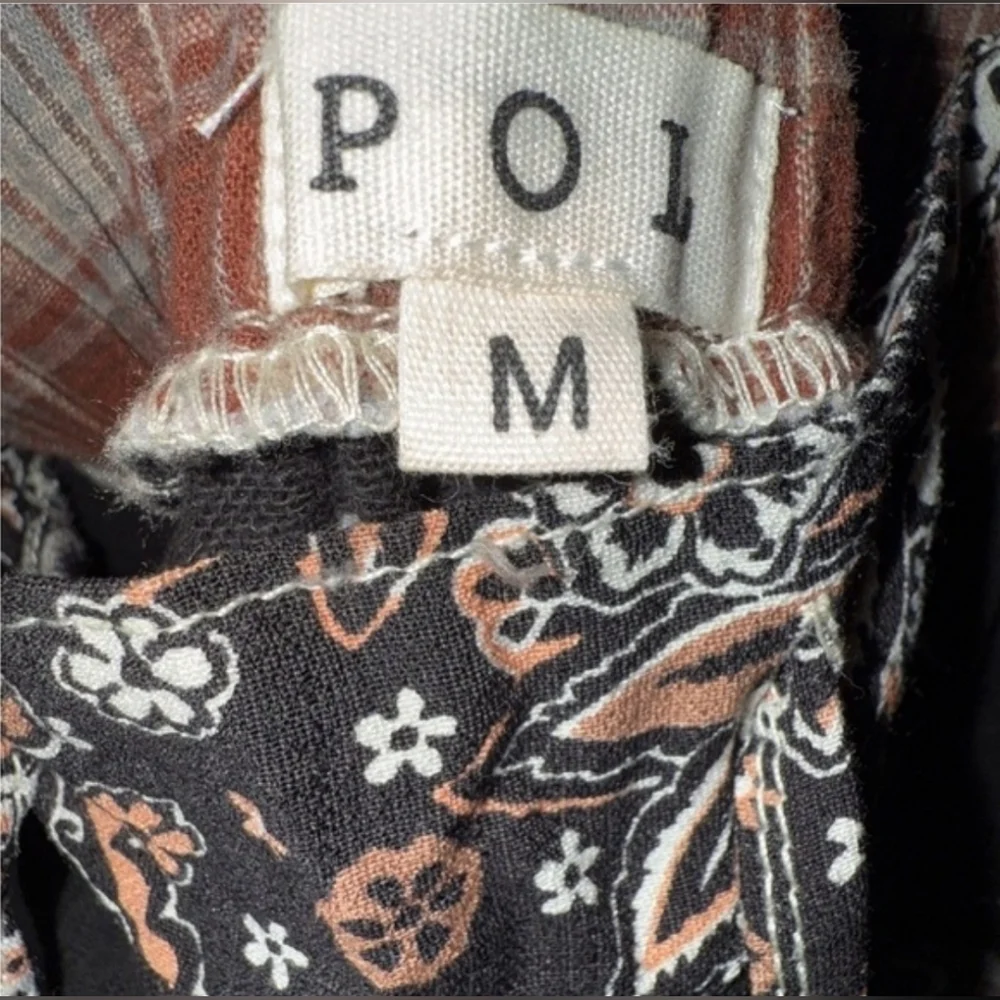 POL Black, Brown & Cream Patchwork Jogger Pants - Picture 7 of 13